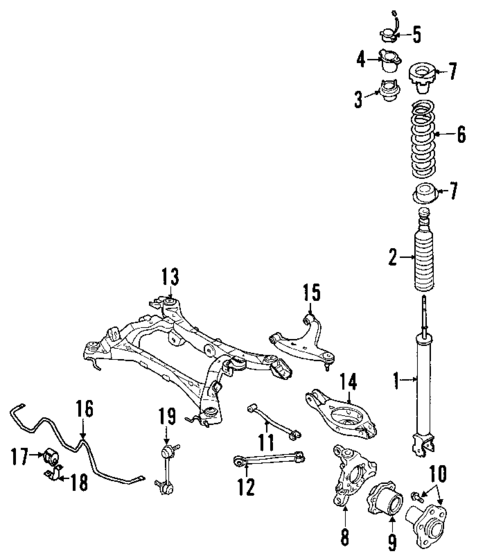 Rear Suspension for 2003 INFINITI Q45 #0