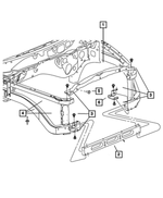 6507745AA - Cooling: Screw for Chrysler: Aspen | Dodge: Dakota, Durango, Ram 1500, Ram 2500, Ram 3500 | Ram: Dakota Image