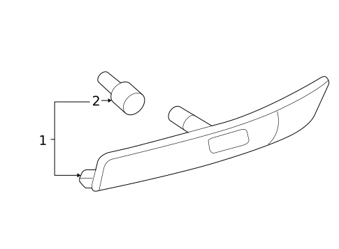 Side Marker Lamps for 2007 Mercury Milan #0