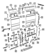 68167464AA - Body Sheet Metal Except Doors: Body Side Aperture Outer Panel, Right &amp; Left for Mopar Image