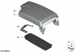 51169133813 - Vehicle Trim: Armrest, Front Center for BMW: 323i, 325i, 325xi, 328i, 328xi, 330i, 330xi, 335d, 335i, 335is, 335xi, M3 Image image