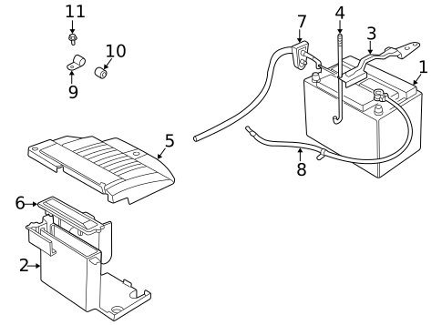 Battery & Related Components for 1996 Land Rover Range Rover #0