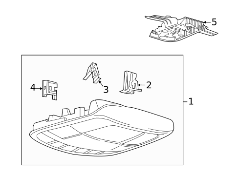 Overhead Console for 2018 Ford F-250 Super Duty #1