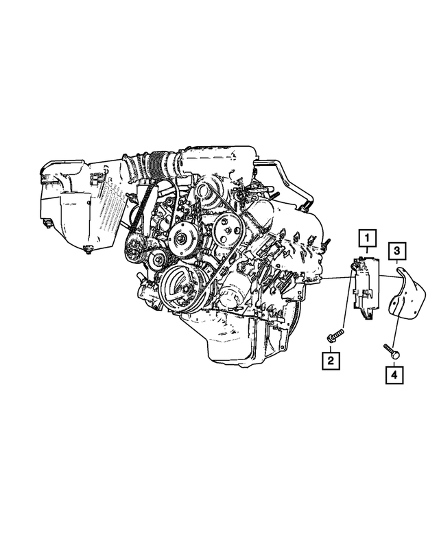 56044116AD - Electrical: Starter Shield for Mopar Image