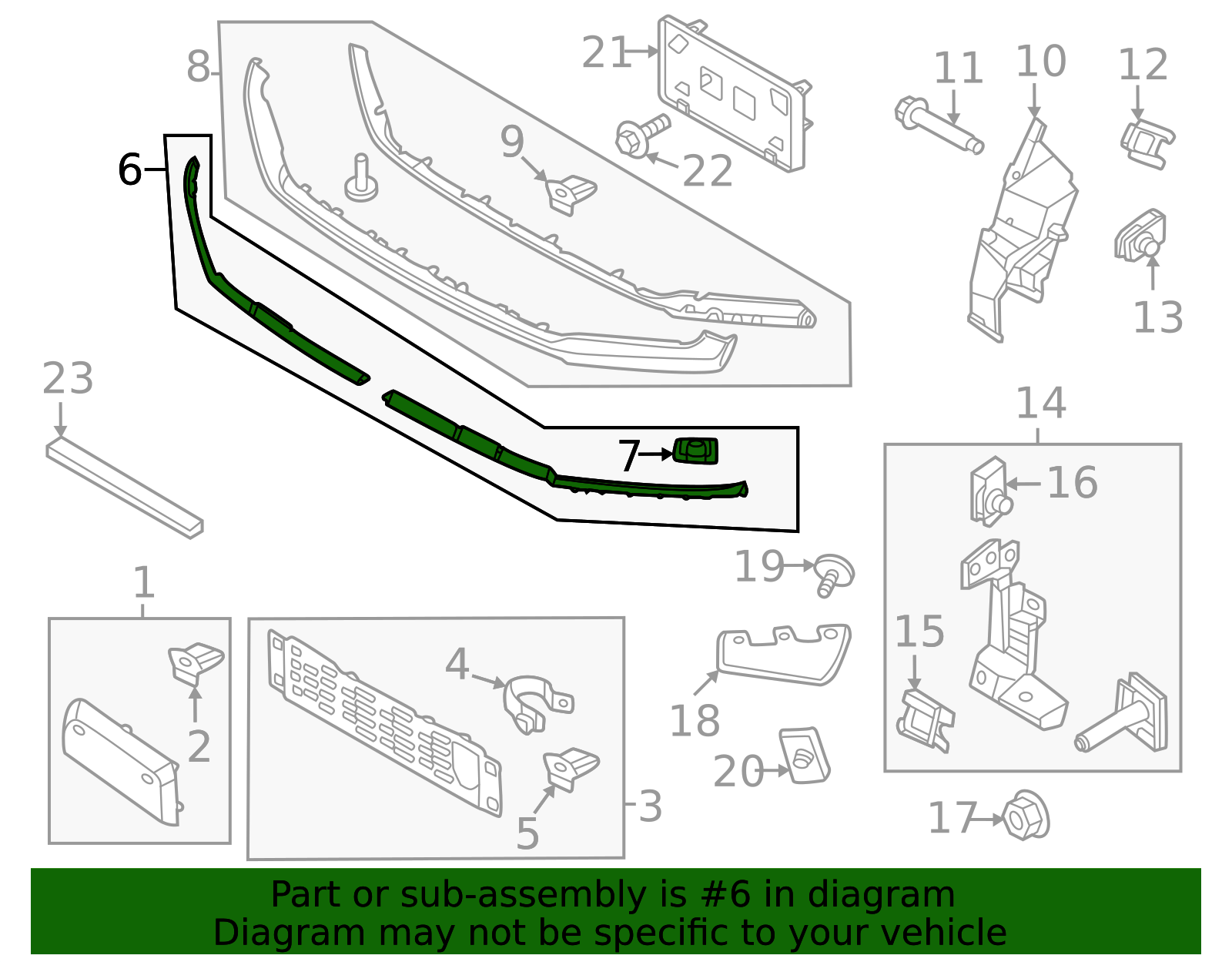ML3Z-17626-AF - Cover Molding 2021-2025 Ford F-150 | Ford Parts Direct
