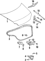 5003282AH - Body: Trunk Lid for Mopar Image