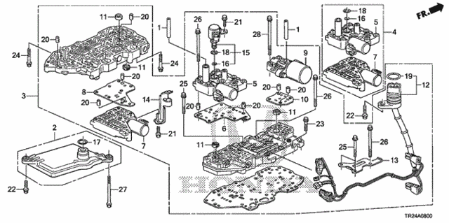 AT Valve Body for 2013 Honda Civic #0