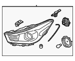92102H9210 - : Headlamp Assembly for Kia: Rio Image