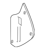 5GM858217A82V - Body: Side Cover for Volkswagen: e-Golf, Golf, Golf Alltrack, Golf SportWagen, GTI Image