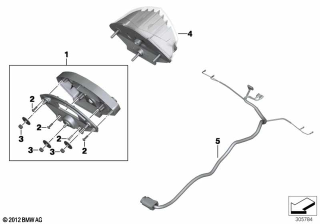 52537653614 - Protection: Fillister Head Screw - 4.0X14 for BMW-Motorrad Image