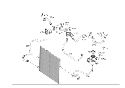 Air Pump, Water Pump and Detachable Body Components for 2017 Mercedes-Benz S550e #0