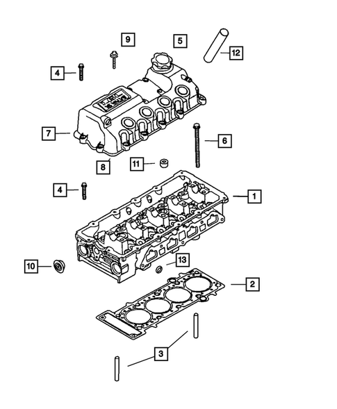 Cylinder Head for 2004 Chrysler PT Cruiser #0