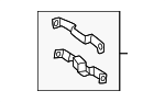 9P1698995 - Brakes: Disc Brake Anti-Rattle Clip for Porsche Image