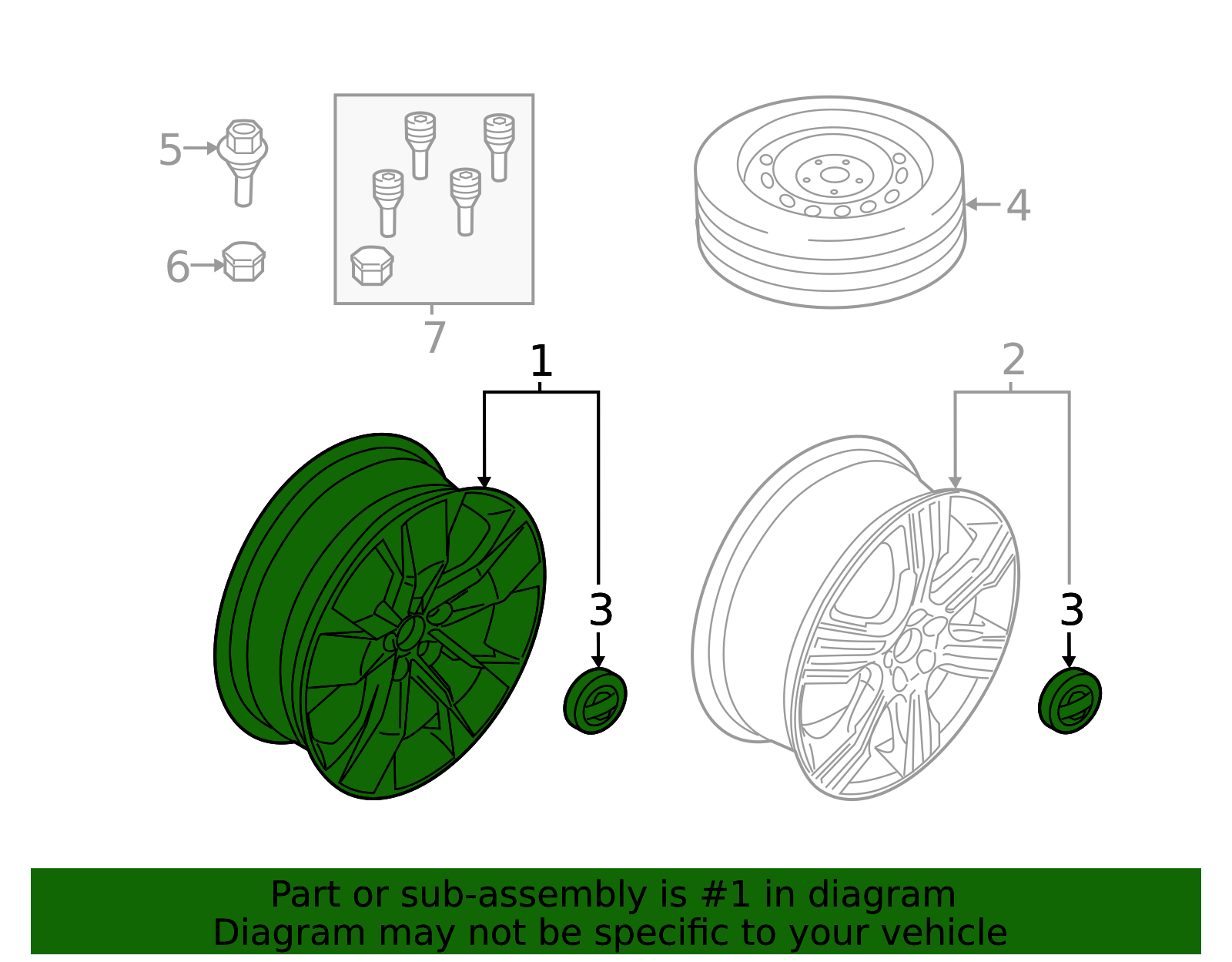 Genuine Wheel, Alloy for 2019-2025 Volvo | Part# 31471553