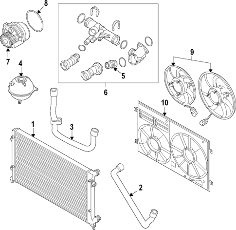 Cooling System for 2015 Audi A3 #0