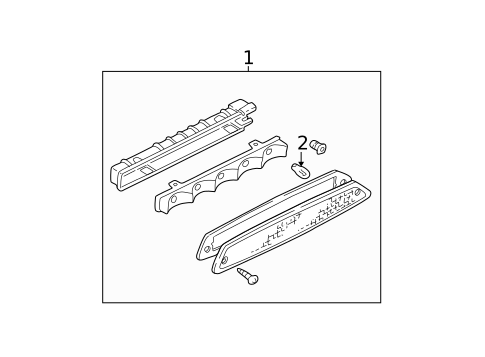 High Mounted Stop Lamp for 2006 Mazda Tribute #0