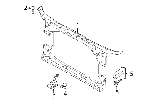 Radiator Support for 2014 Audi S6 #0