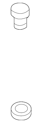 443857847B7G8 - Electrical: Seat Belt Assembly Button for Volkswagen: Passat, Touareg Image