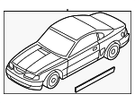 2R3Z6320000BAA - Body: Stripe Tape for Ford: Mustang Image