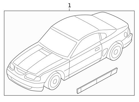 Stripe Tape for 2003 Ford Mustang #1
