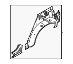 767116RA0B - Body: Outer Wheelhouse for Nissan Image