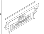 NZ6Z9900038D - Body: Front Trim for Ford Image