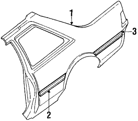 Outer Components for 1990 Subaru Loyale #0