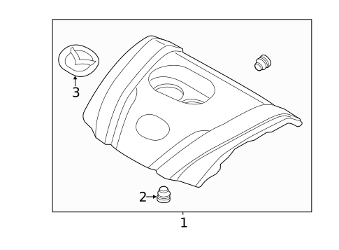 Engine Appearance Cover for 2013 Mazda 3 #1
