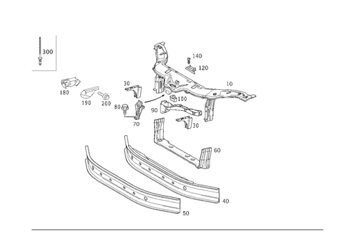 Front Stiffening and Radiator Support for 2004 Mercedes-Benz SLK320 #0