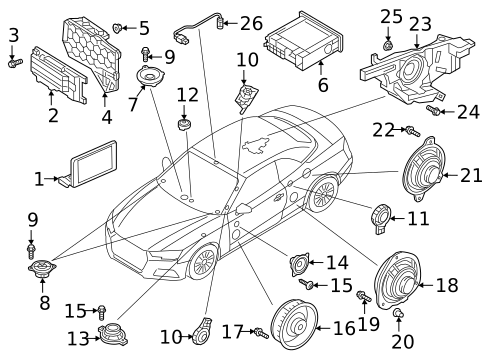 Sound System for 2023 Audi A5 Quattro #1