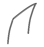 72235THRA01 - : 2018-2024 Honda Odyssey - Channel R Front Door Run for Honda: Odyssey Image