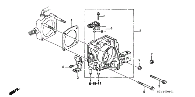 Throttle Body (2) for 2003 Acura MDX #0