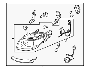 32008655 - : Headlight (Xenon) for Saab: 9-2X Image
