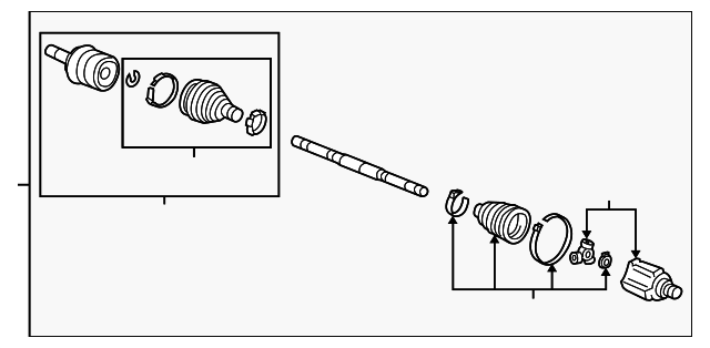 2016-2022 Acura ILX Axle Assembly 44306-TV9-A01 | OEM Parts Online