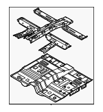 65100CL400 - Body: Front Floor Pan for Hyundai: Santa Fe Image