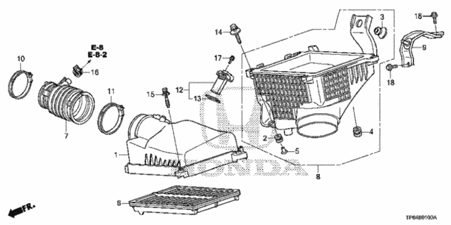 Air Cleaner (V6) for 2012 Honda Crosstour #0