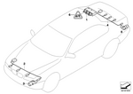 61126928362 - : Set Of Cables, Front Bumper for BMW Image