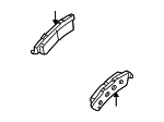 1710870 - Brakes: ACDelcoâ„¢ Brake Pads for Cadillac: Escalade, Escalade ESV, Escalade EXT | Chevrolet: Avalanche 1500, Express 1500, Suburban 1500, Tahoe | GMC: Savana 1500, Yukon, Yukon XL 1500 Image