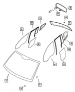 5116200AA - Glass: Rear Wiper Motor Grommet for Dodge: Caliber | Jeep: Compass, Patriot Image
