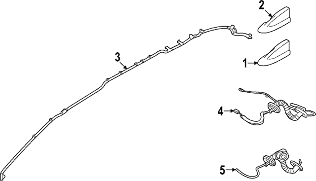 282436TA0A - : Antenna Cable for Nissan: Pathfinder Image