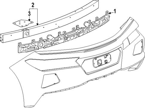 Bumper & Components - Rear for 2023 Chevrolet Corvette #1