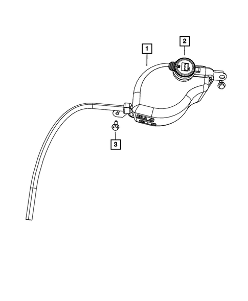 Engine Coolant Reservoir (Bottle) for 2012 Dodge Journey #0