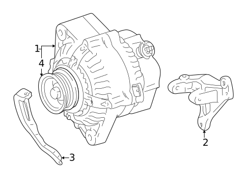 Alternator for 2000 Toyota Camry #1