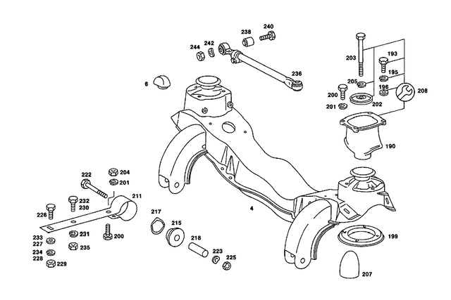 1113302220 - : Steering Knuckle for Mercedes-Benz: 190C, 190DC, 220b, 220Sb Image