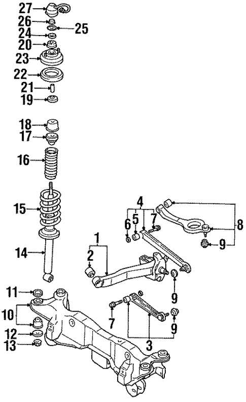 Rear Suspension for 1994 Dodge Stealth #2