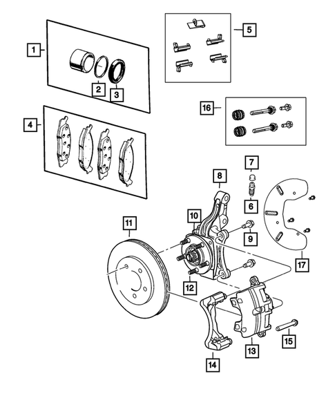 Front Brakes for 2014 Chrysler 200 #0