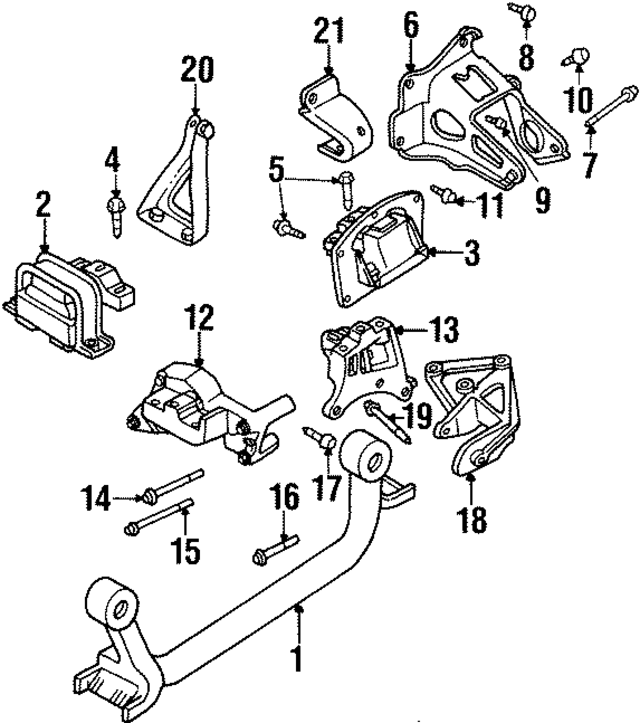 4573763 - Engine: Front Bracket for Mopar Image