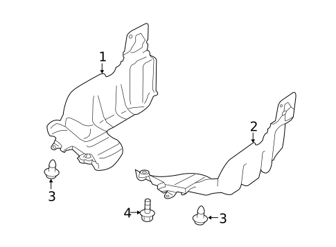 Splash Shields for 2013 Subaru Forester #1