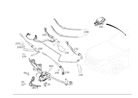 Pane Wiper for 2020 Mercedes-Benz S65 AMG #0