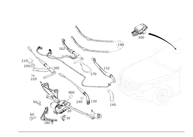 2228201140 - Electrical System: Wiper System for Mercedes-Benz Image image